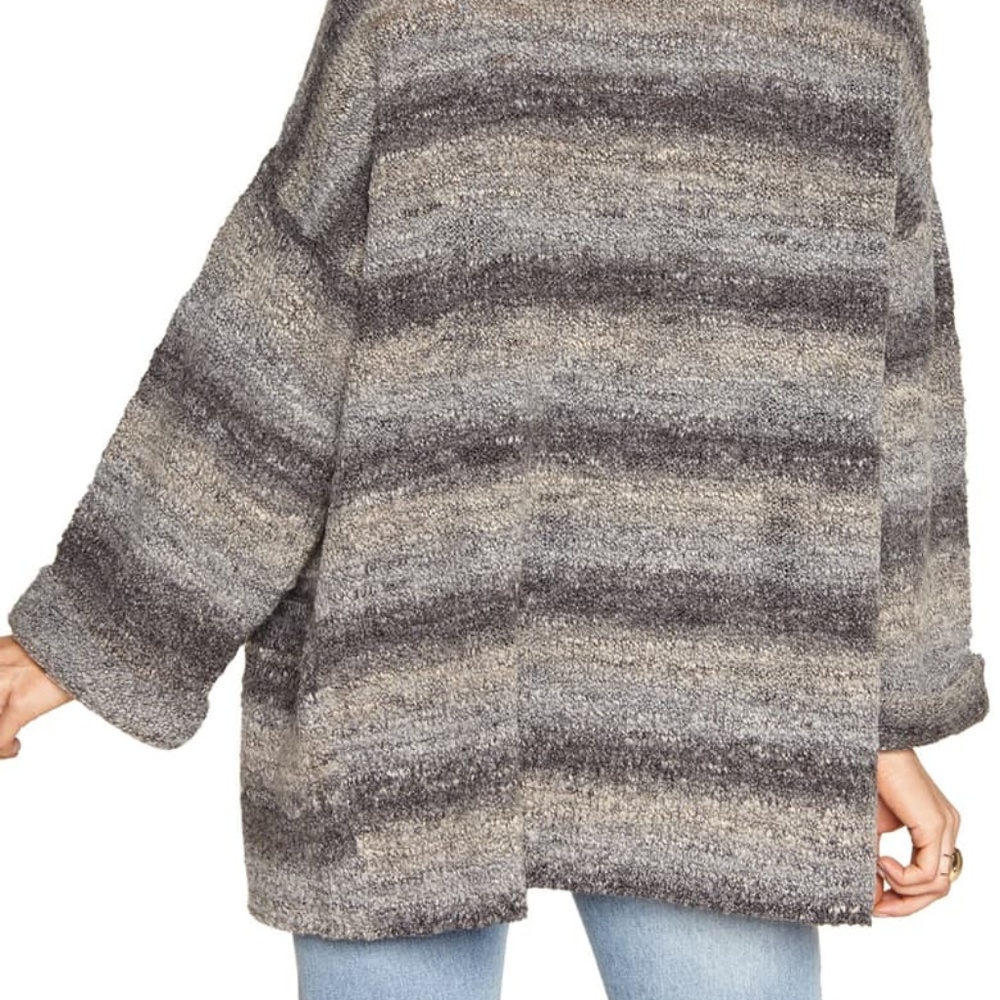 AMUSE SOCIETY Beckett Stripe gray chunky cardigan